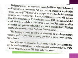 Understanding the basics of web design
