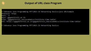 Output of URL class Program
 