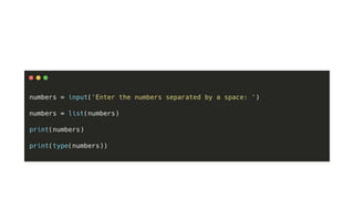 PART 8 - Python Tutorial | User Input In Python With Examples