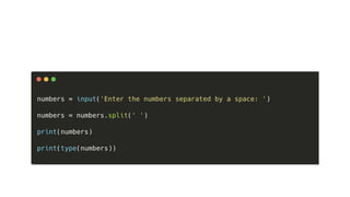 PART 8 - Python Tutorial | User Input In Python With Examples