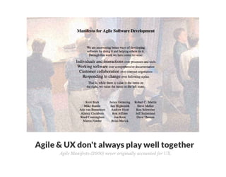 Agile UX Without Breaking Products