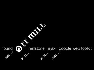 found         millstone ajax google web toolkit
 00




                          08
         02




                    05
20




        20




                   20



                         20
 