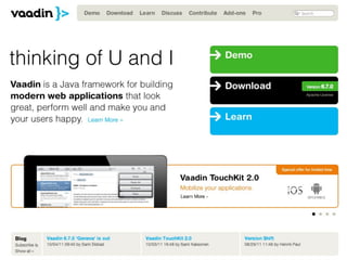 Vaadin, Rich Web Apps in Server-Side Java without Plug-ins or JavaScript: Joonas Lehtinen