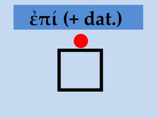 ἐπί (+ dat.)   