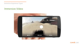 Immersive Experience Types
Immersive Video
 