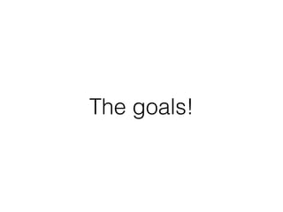 The goals!
 