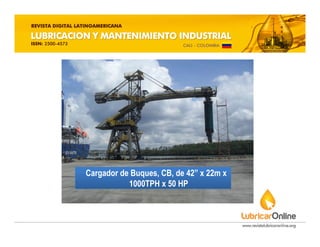 Cargador de Buques, CB, de 42” x 22m x
1000TPH x 50 HP
 