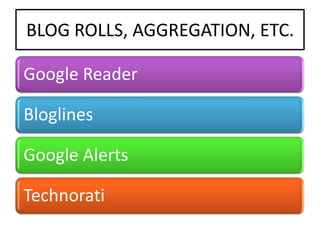 Setting The Stage For Extending Our Reach: An Overview of Web 2.0 Tools and Resources