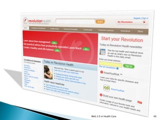 web2.0:Beyond Open Source in Health Care