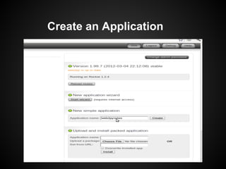 Create an Application
 