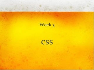 Week 3 css 