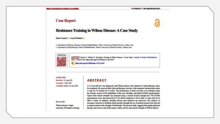 wilsons disease (movement disorder) 