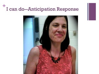 +
I can do--Anticipation Response
 