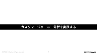 カスタマージャーニー分析を実践する
19© CROSSHACK, Inc. All Rights Reserved.
 
