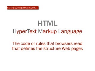 Intro to XHTML/CSS