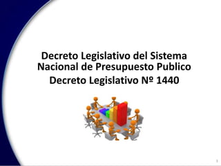 Decreto Legislativo del Sistema
Nacional de Presupuesto Publico
Decreto Legislativo Nº 1440
3
 