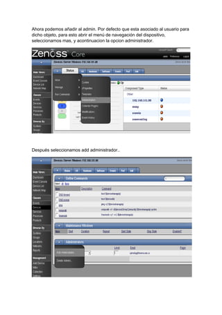 Zenoss Manual