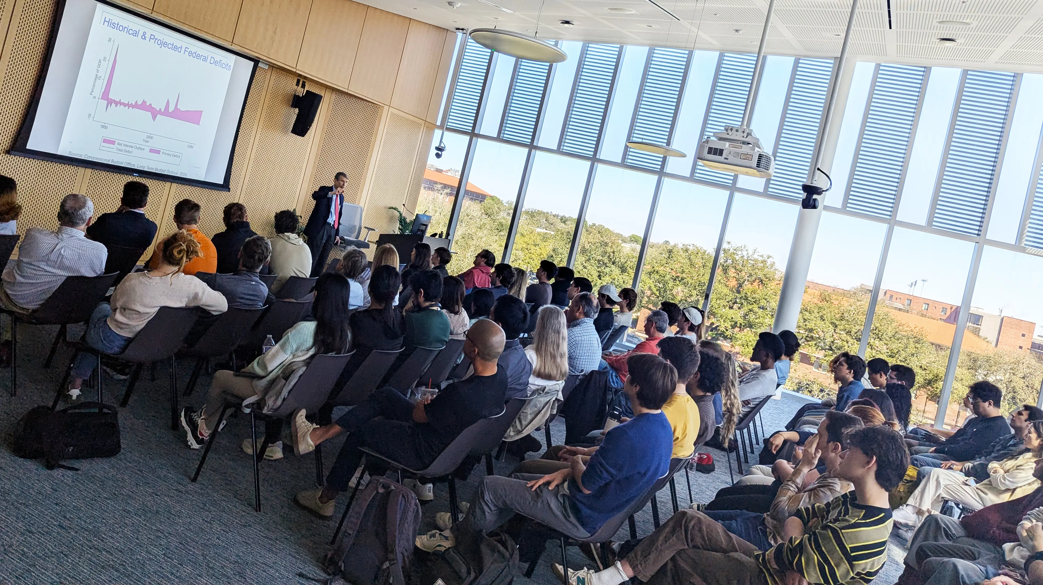 James Poterba, MIT Economics Professor lectures for Tulane Economics students.