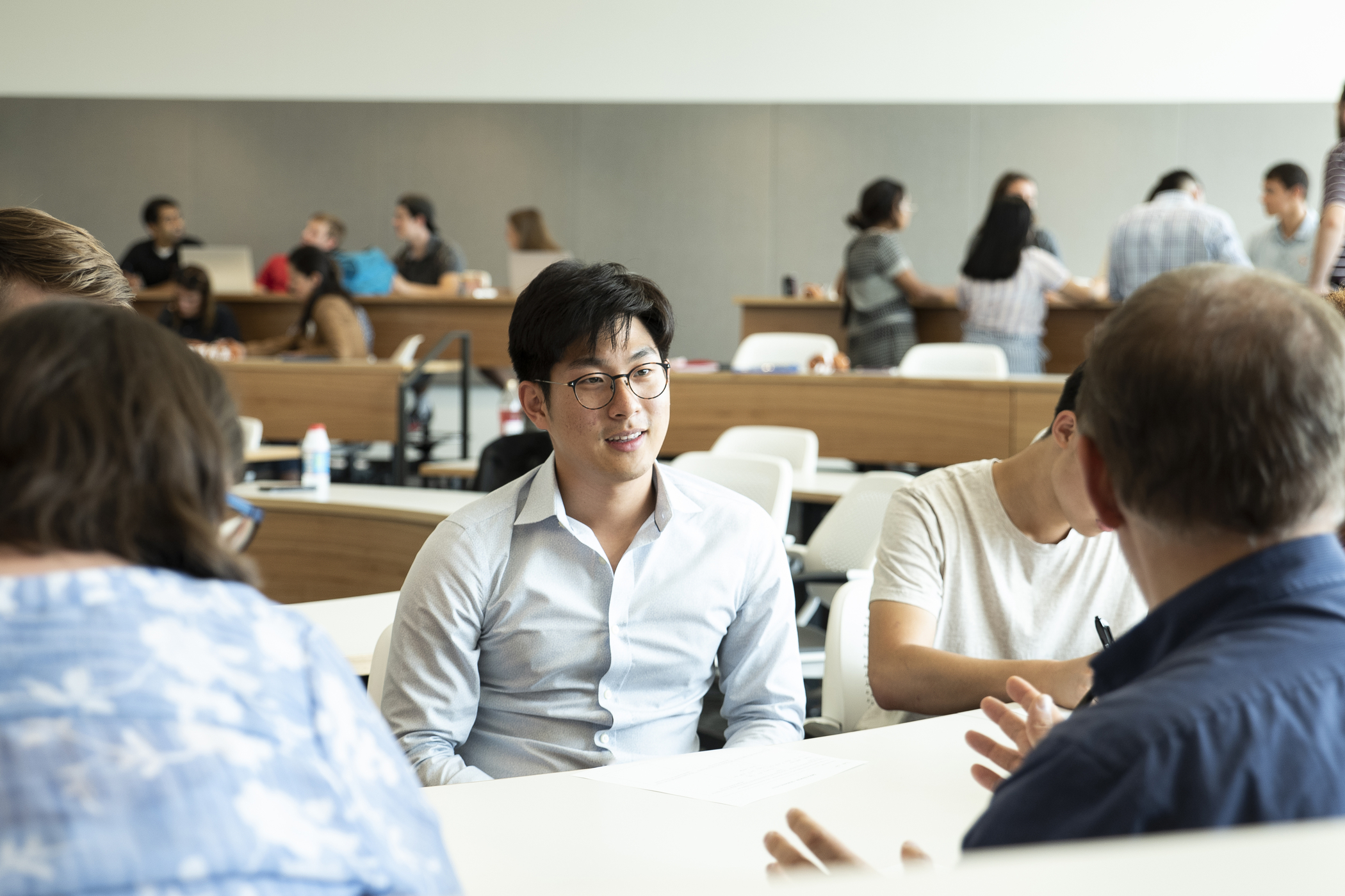 Students speaking at Herb Keller Entrepreneurship Center event