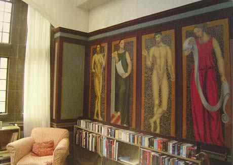 Hall's room in King's College
  