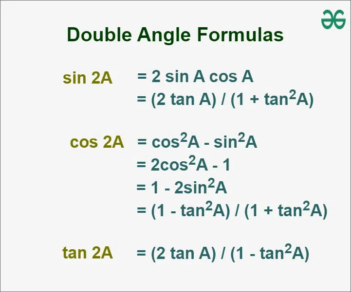 Double-Angle-Formulas