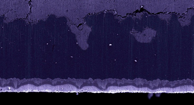 purple shades in an horizontal arrangement