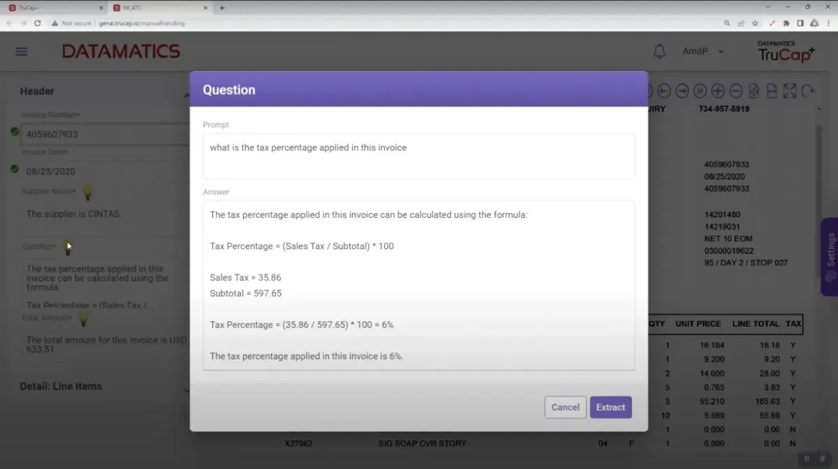 Invoice processing with generative AI Invoice processing with generative AI